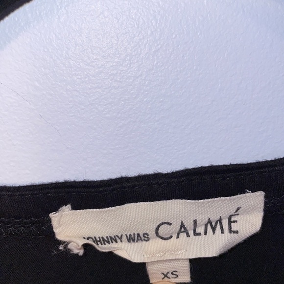 Johnny Was Calme’ Flawed But Functional Muscle Tee Tunic XS Black - Picture 3 of 11